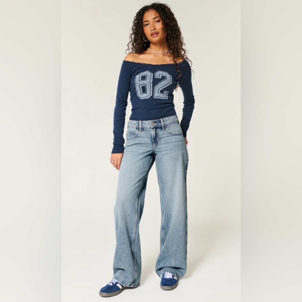 Hollister Low Rise Baggy Jeans